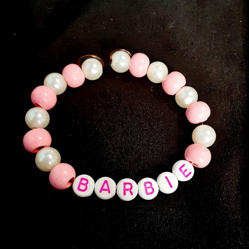 Barbie stretch bracelet handmade